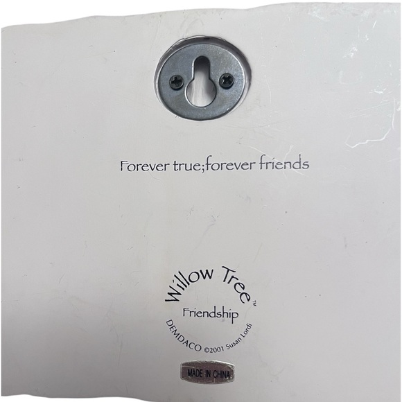 Willow Tree Collectible "Frienship" Forever True Forever Friends VTG Wall Art - Picture 2 of 2